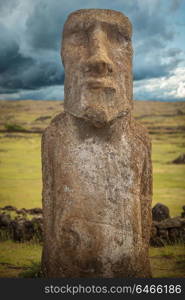 Moais at Ahu Tongariki (Easter island, Chile)