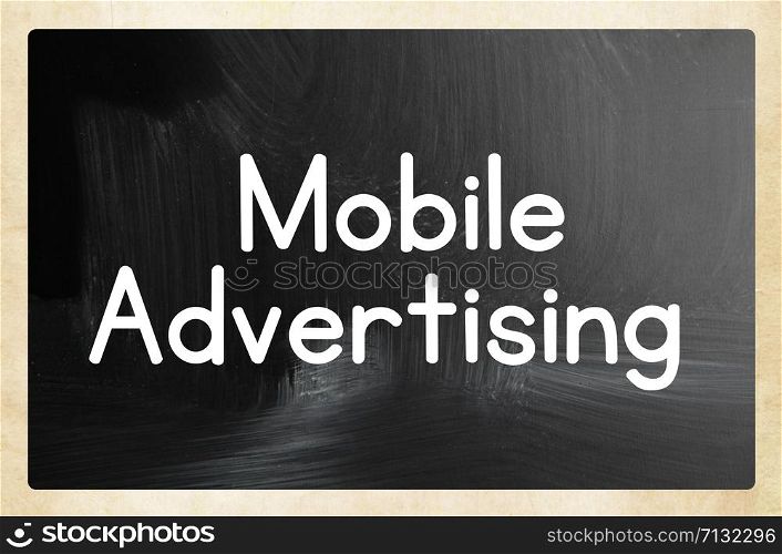 mobile advertising concept