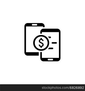 Mobile Payment Icon. Flat Design.. Mobile Payment Icon. Flat Design. Mobile Devices and Services Concept. Isolated Illustration.