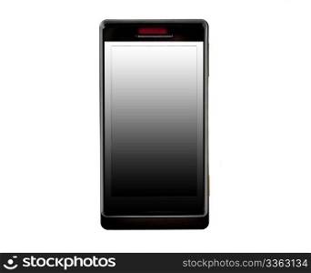 Mobile phone on a white background
