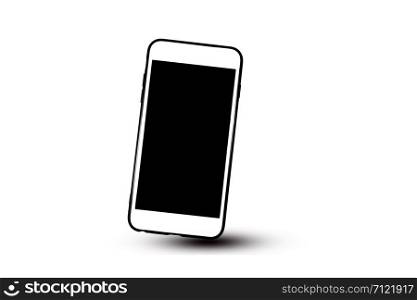 Mobile phone or Smart phone on white background