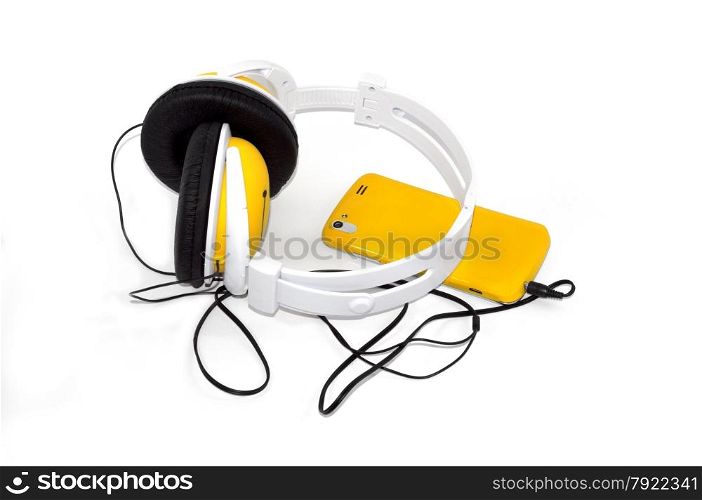 mobile phone with headphones