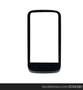 Mobile smart phone isolated on white background