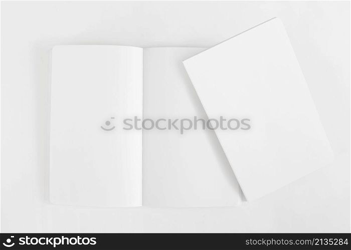 mockup two blank booklets