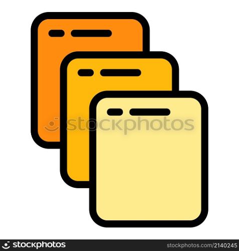 Model interface icon. Outline Model interface vector icon color flat isolated. Model interface icon color outline vector