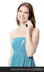Model With Phone
