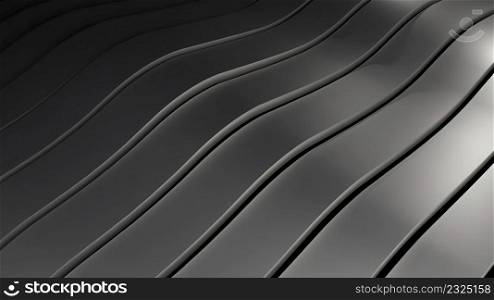 Modern 3D illustration of surface with many waving lines, computer generating abstract background Modern 3D illustration of surface with many waving lines, computer generating abstract background. Waving shape lines