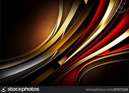 Modern abstract background black and red with golden color luxury