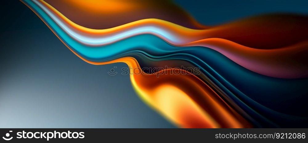 Modern Abstract Background with 3D Multicolor Gradient Wave. Modern Abstract Background