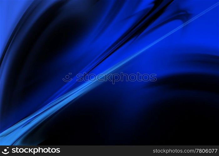 Modern abstract blue lights on dark background