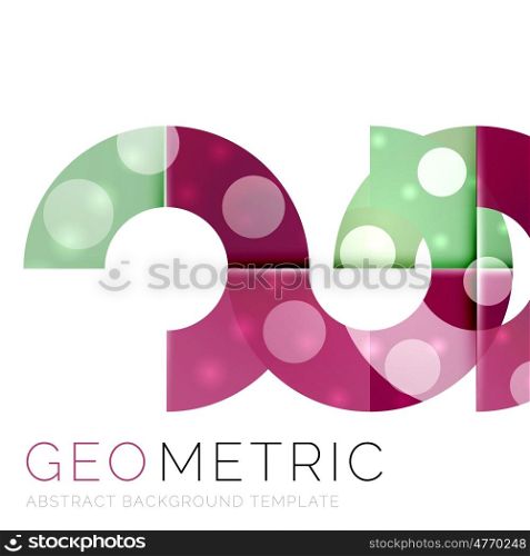 Modern abstract round shapes repititon background