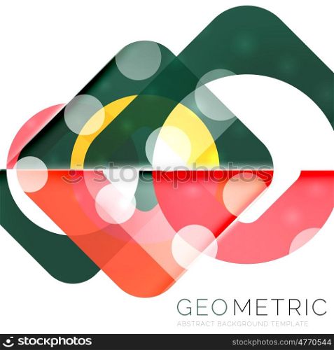 Modern abstract round shapes repititon background