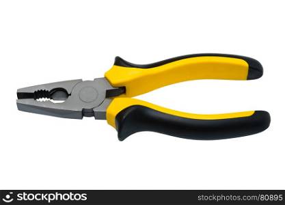 Modern and beautiful pliers on a white background