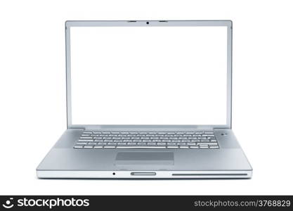 Modern and stylish laptop on a white background