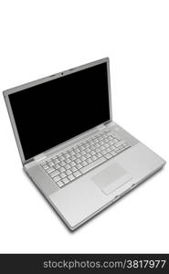 Modern and stylish laptop on a white background