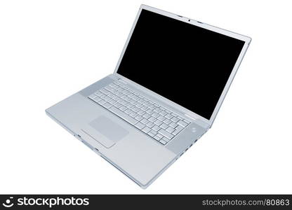 Modern and stylish laptop on a white background