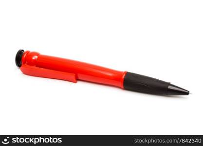 Modern ball-point pen on a white background