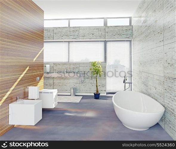 modern bathroom design (3D concept)