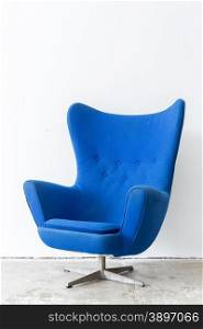 modern Blue Chair contemporary style in vintage room