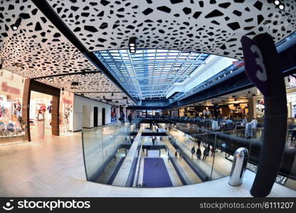 modern bright shopping mall indoor architecture