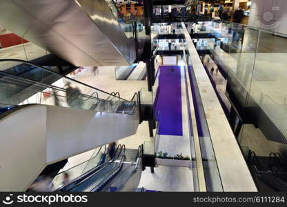 modern bright shopping mall indoor architecture