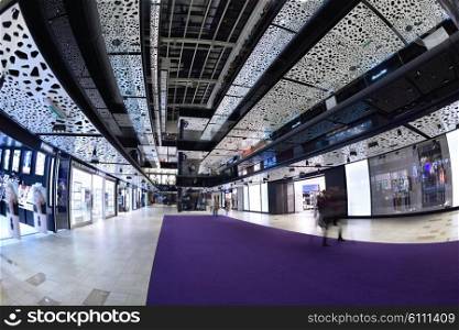 modern bright shopping mall indoor architecture