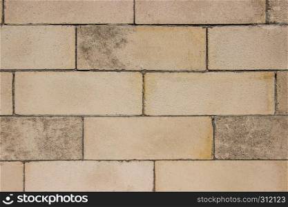 Modern brown brick wall background for building interior and exterior design decoration.
