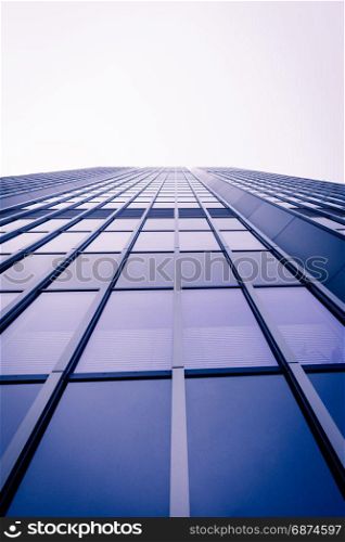 modern business skyscrapers. Office building close up. modern glass wall
