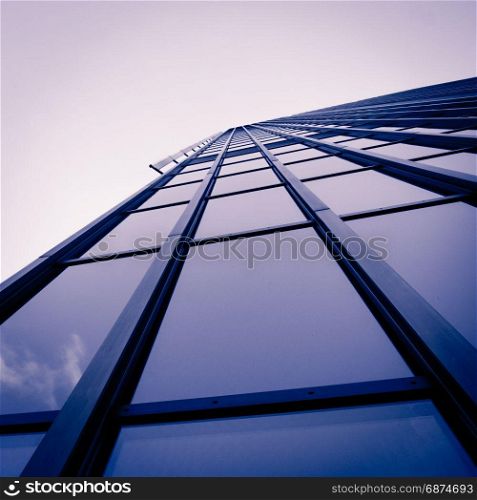 modern business skyscrapers. Office building close up. modern glass wall