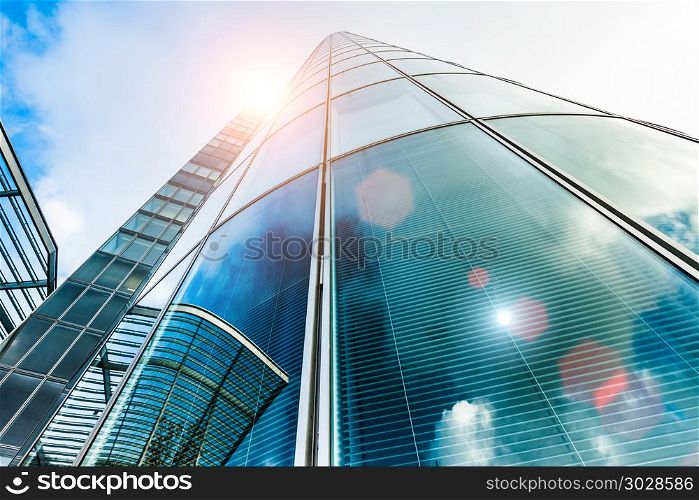 modern business skyscrapers. Windows of Business Office