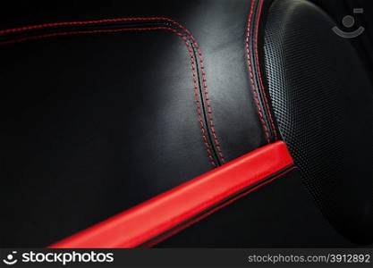 Modern car interior, close up photo