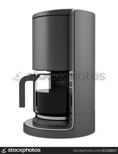 modern coffee machine isolated on white background