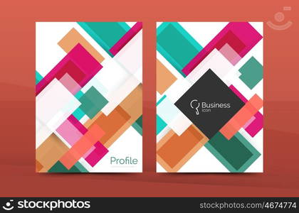 Modern colorful line composition designs. Modern colorful line composition design. Abstract background set