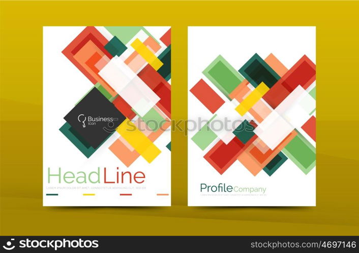 Modern colorful line composition designs. Modern colorful line composition design. Abstract background set