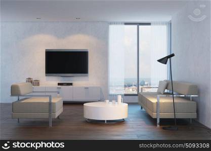 modern design of living room