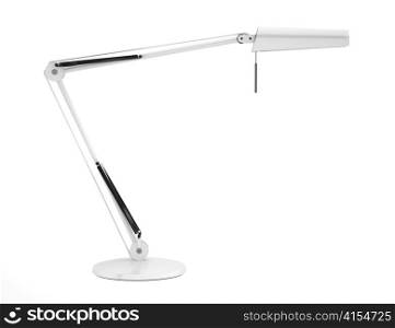 modern desk lamp isolated on white background