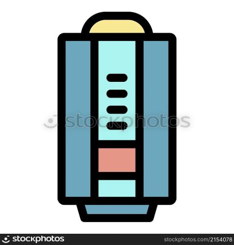 Modern electric boiler icon. Outline modern electric boiler vector icon color flat isolated. Modern electric boiler icon color outline vector