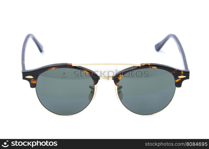 Modern fashionable sunglasses isolated on white background, Glasses