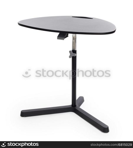 Modern folding table on a white background