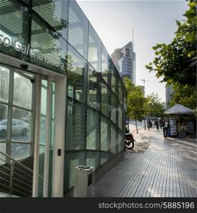 Modern glass building, Santiago, Santiago Metropolitan Region, Chile