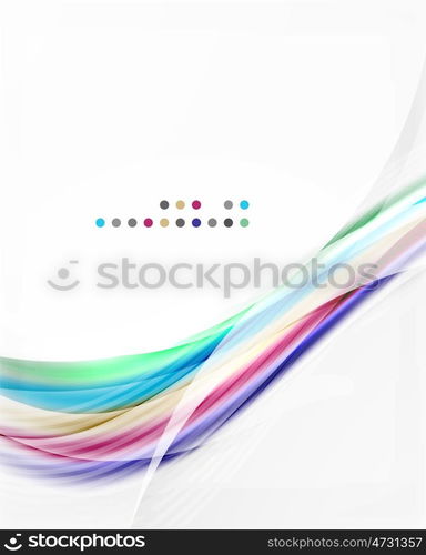 Modern hi-tech glossy glass wave, background