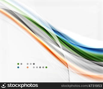 Modern hi-tech glossy glass wave, background