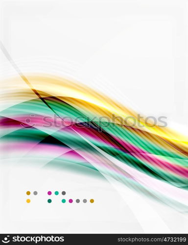 Modern hi-tech glossy glass wave, background