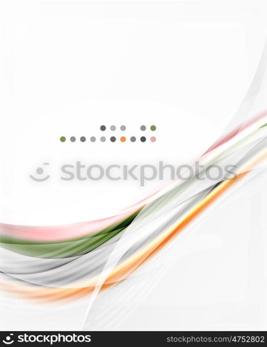 Modern hi-tech glossy glass wave, background