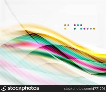 Modern hi-tech glossy glass wave, background