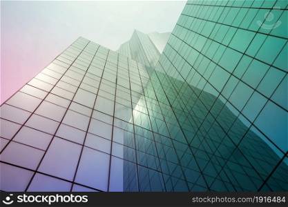 Modern high-rise office building looking for abstract background . Contemporary architecture .. Modern high-rise office building looking for abstract background