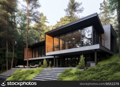 Modern House in Forest
