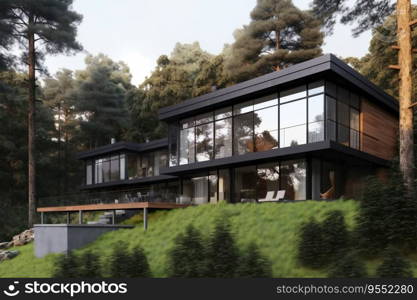 Modern House in Forest