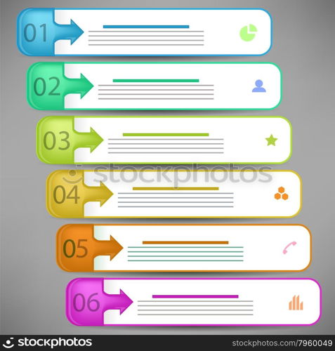 Modern Infographics Banners Isolated on Grey Background. Modern Infographics Banners