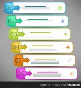 Modern Infographics Banners Isolated on Grey Background. Modern Infographics Banners